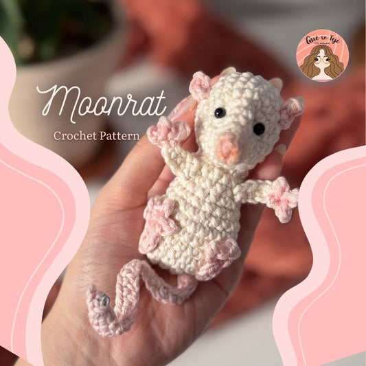 Patrón Crochet Moonrat - Bag Charm