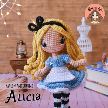 Alice in Wonderland Amigurumi Crochet Pattern (PDF)