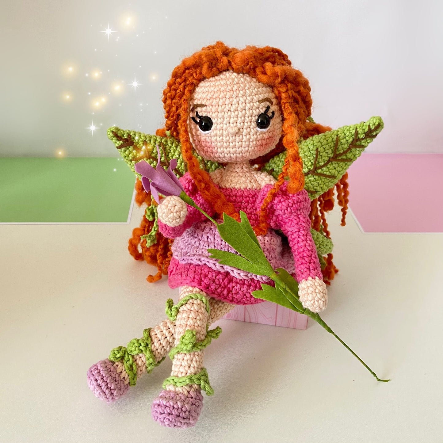 Patrón Amigurumi Hespéride, la ninfa de las flores (PDF)