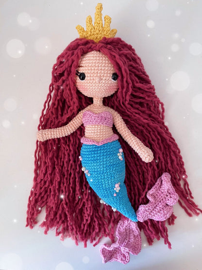 Amigurumi Pattern Nerea, Queen of the Sea (PDF) - Crochet