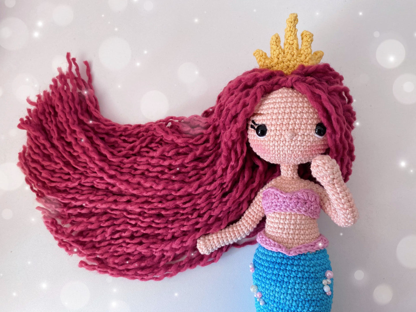 Amigurumi Pattern Nerea, Queen of the Sea (PDF) - Crochet