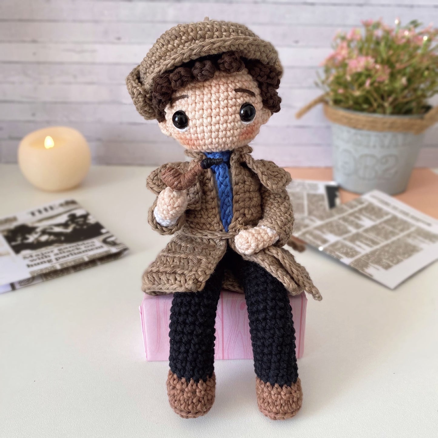Sherlock Holmes Amigurumi Pattern (PDF)