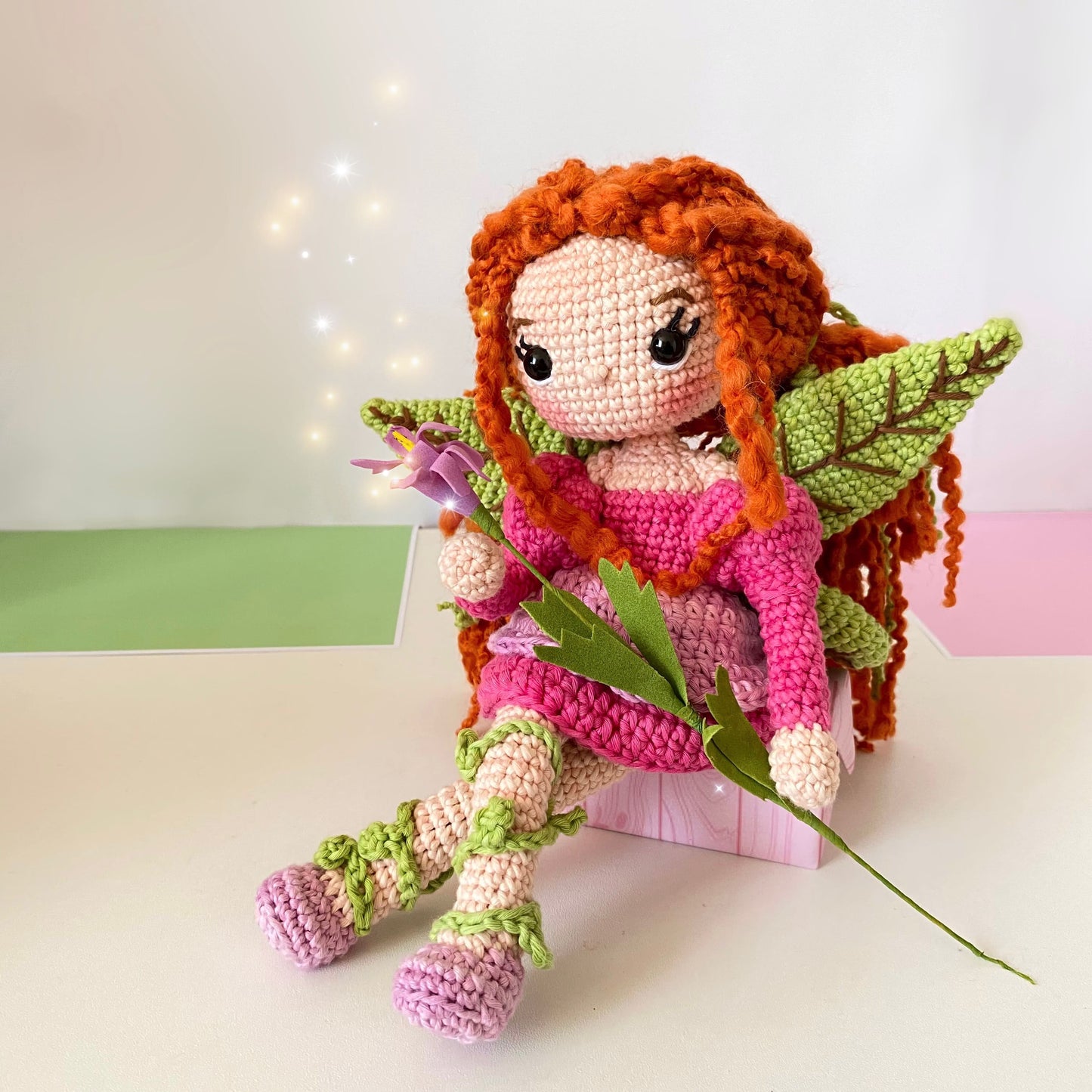 Patrón Amigurumi Hespéride, la ninfa de las flores (PDF)