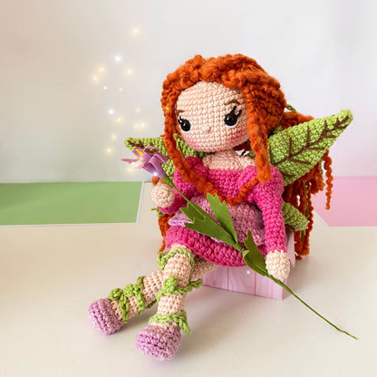 Patrón Amigurumi Hespéride, la ninfa de las flores (PDF)