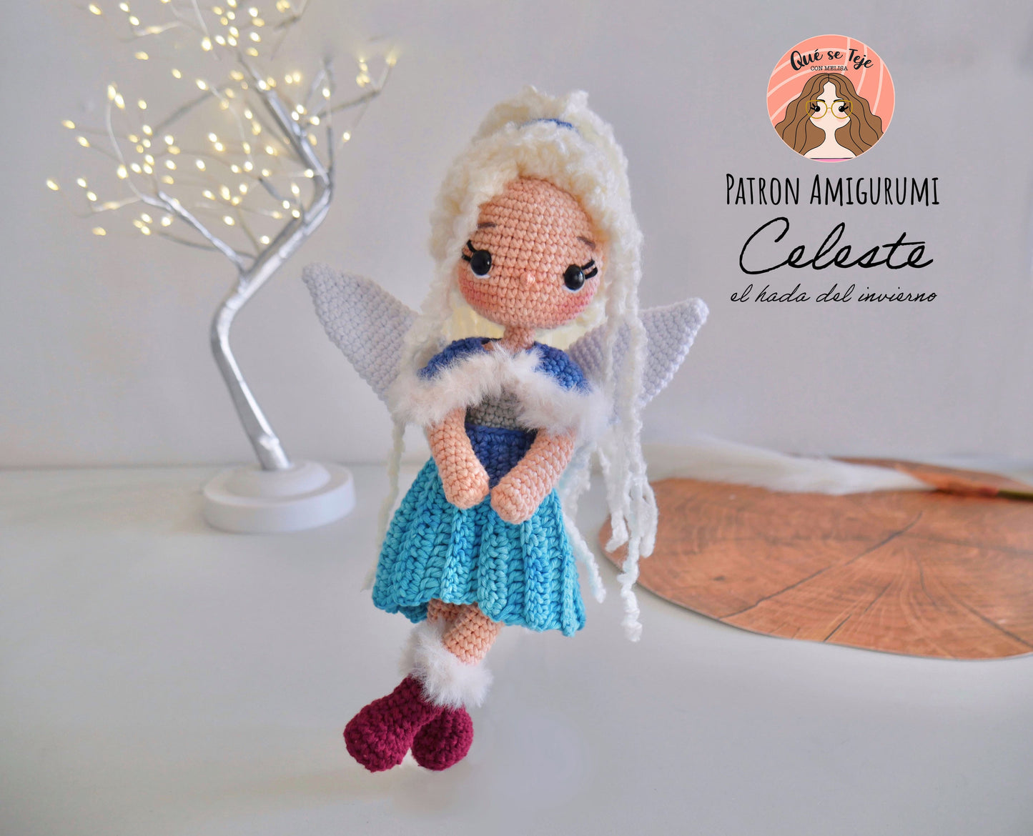 Crochet Pattern – Celeste, the Winter Fairy (PDF)