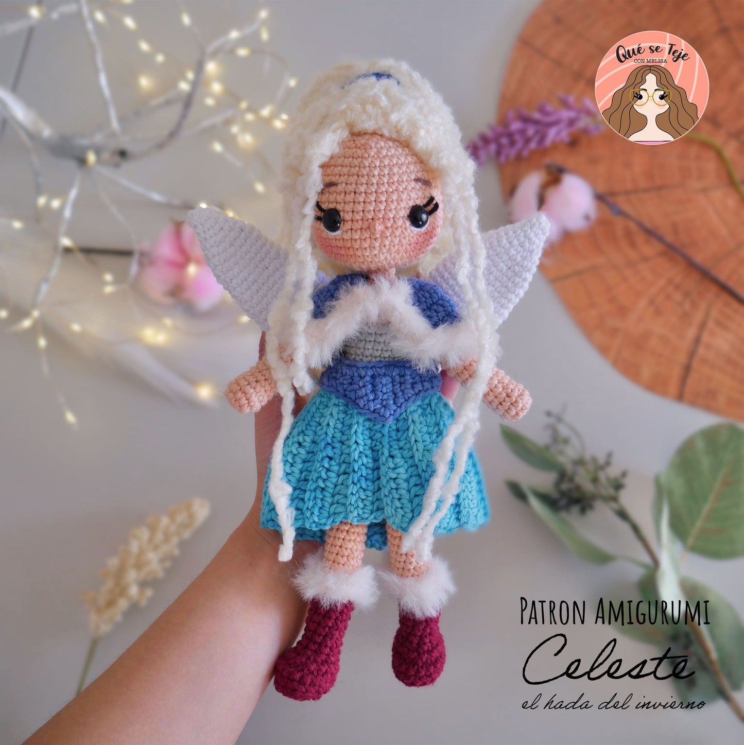Crochet Pattern – Celeste, the Winter Fairy (PDF)