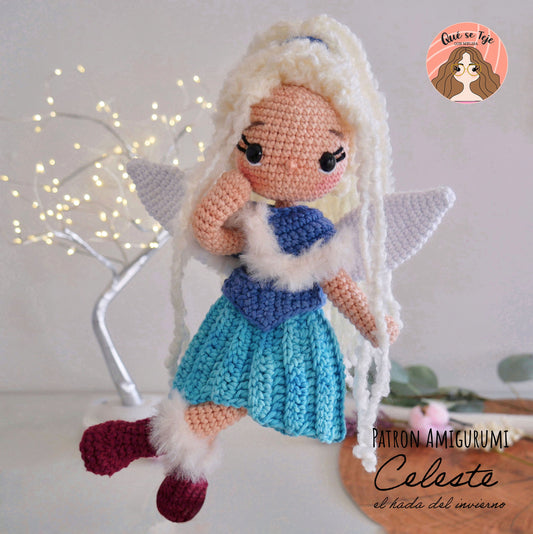 Crochet Pattern – Celeste, the Winter Fairy (PDF)