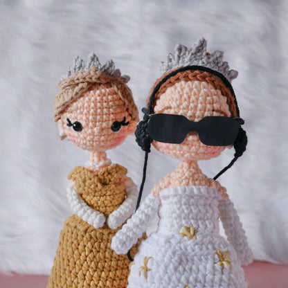 Mia Thermopolis Renaldi + Clarisse Renaldi – The Princess Diaries Crochet Pattern (PDF)