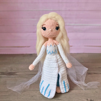 Elsa Amigurumi Pattern (PDF) - Frozen