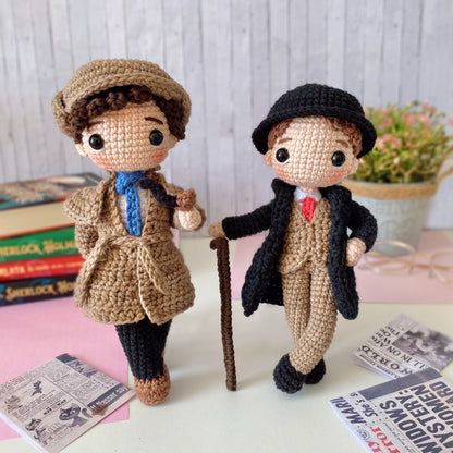 Sherlock Holmes + Dr. Watson Amigurumi Patterns