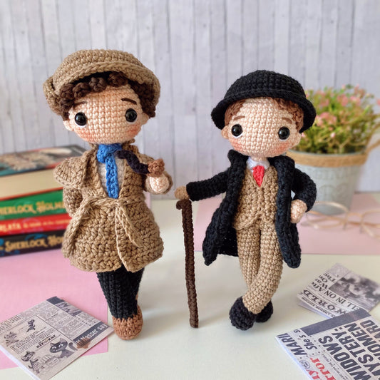 Sherlock Holmes + Dr. Watson Amigurumi Patterns