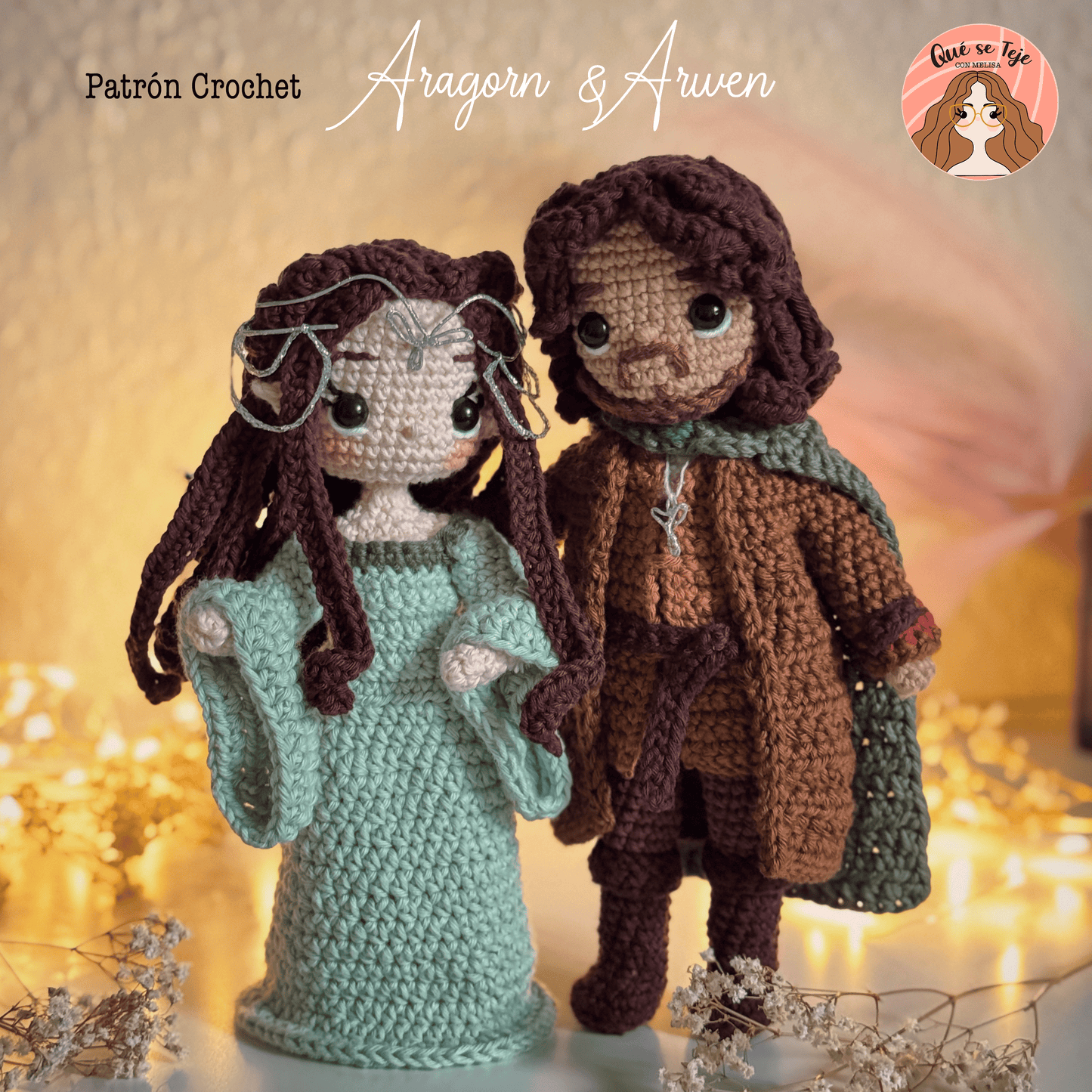 Arwen y Aragorn - Patrón Crochet PDF Español- El Señor de los Anillos