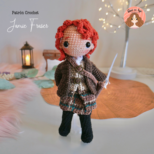 Jamie Fraser-Crochet Amigurumi Pattern (PDF)-Outlander