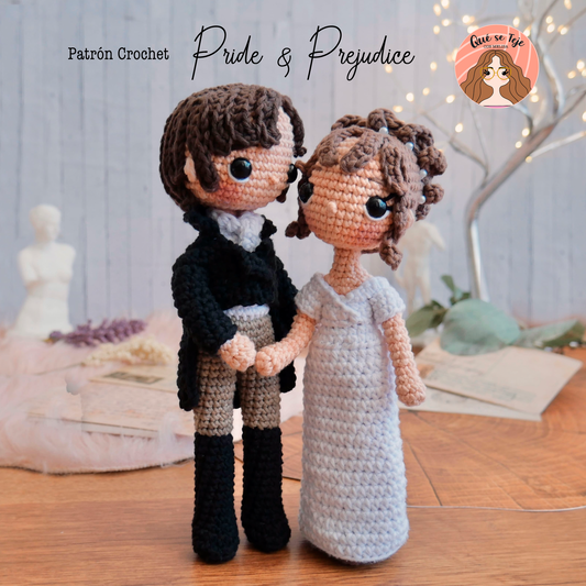 Amigurumi Pattern: Elizabeth Bennet & Mr. Darcy (PDF) Pride and Prejudice