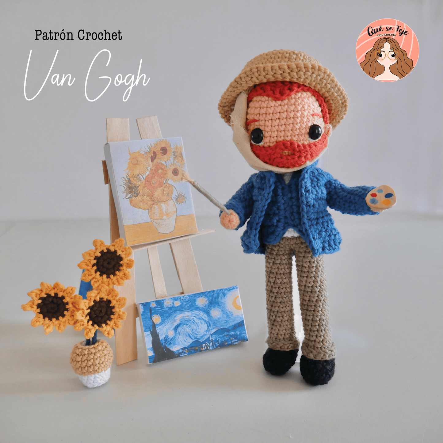 Van Gogh - Crochet Amigurumi Pattern (PDF)