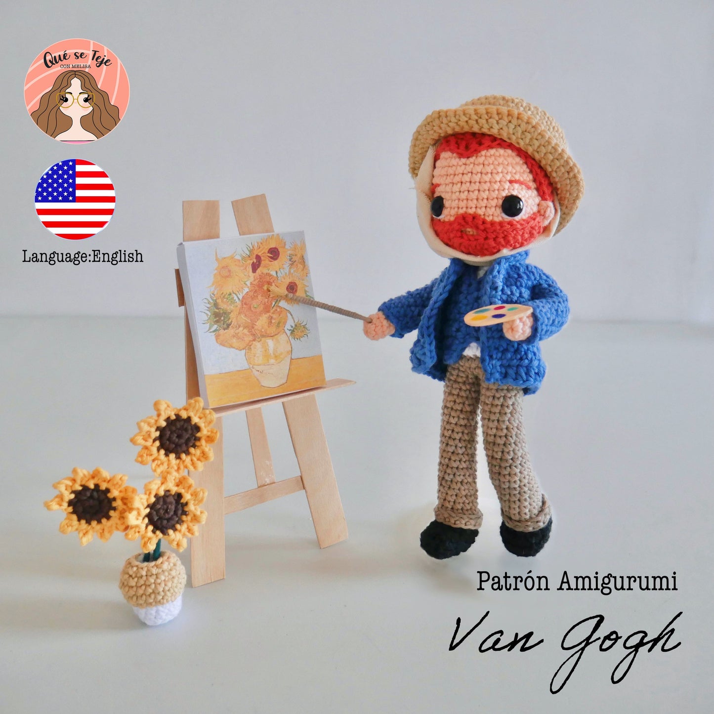 Van Gogh - Crochet Amigurumi Pattern (PDF)