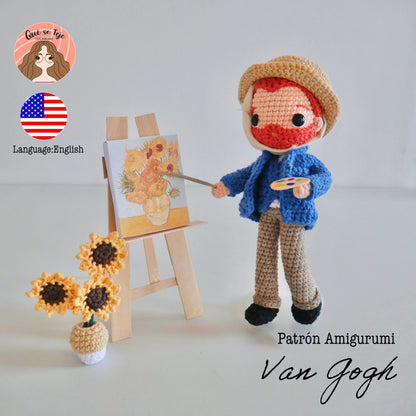 Van Gogh - Crochet Amigurumi Pattern (PDF)