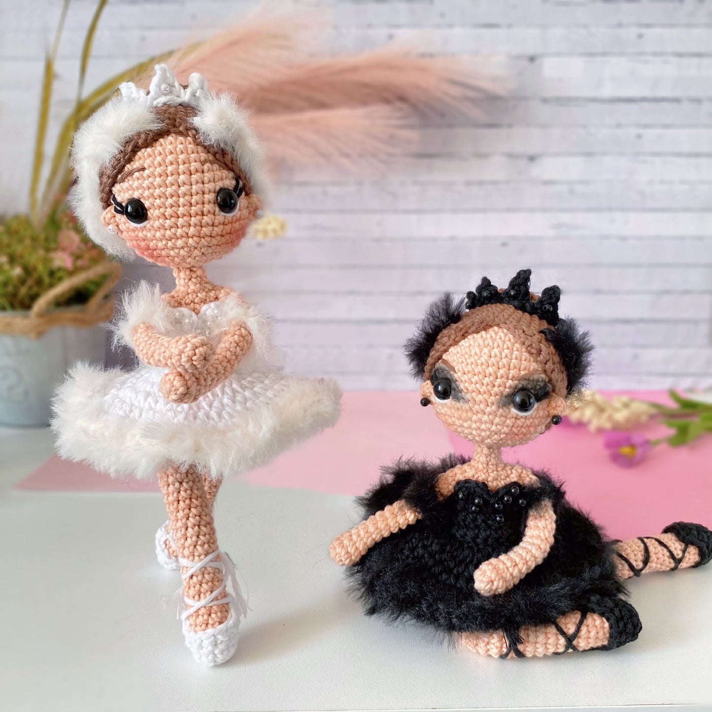 Amigurumi Pattern: Odette and Odile from Swan Lake (PDF)