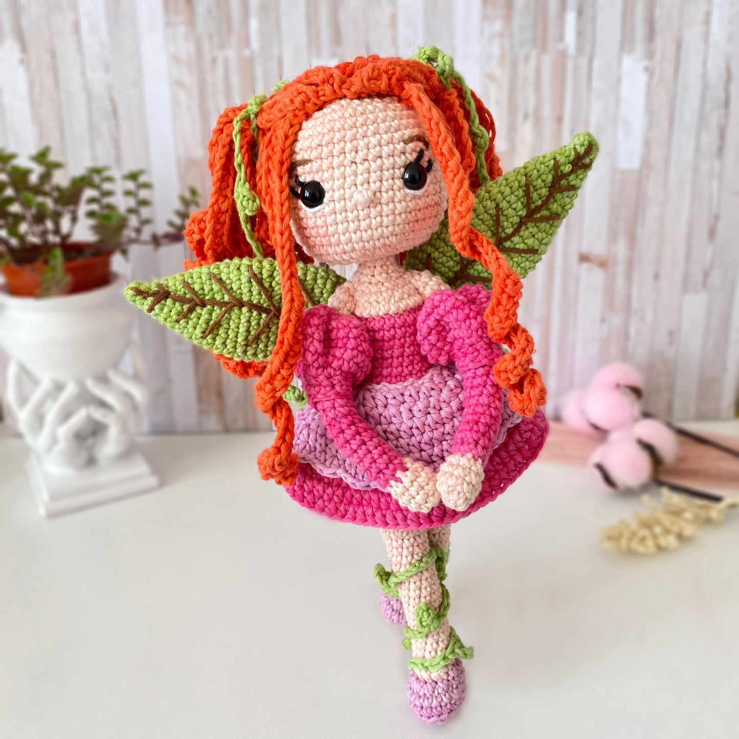 Patrón Amigurumi Hespéride, la ninfa de las flores (PDF)