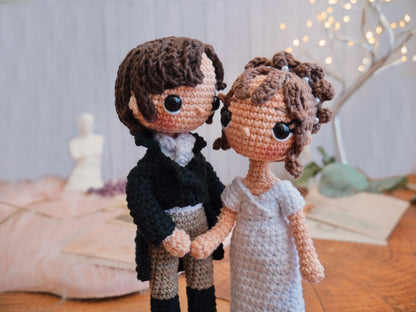 Amigurumi Pattern: Elizabeth Bennet & Mr. Darcy (PDF) Pride and Prejudice