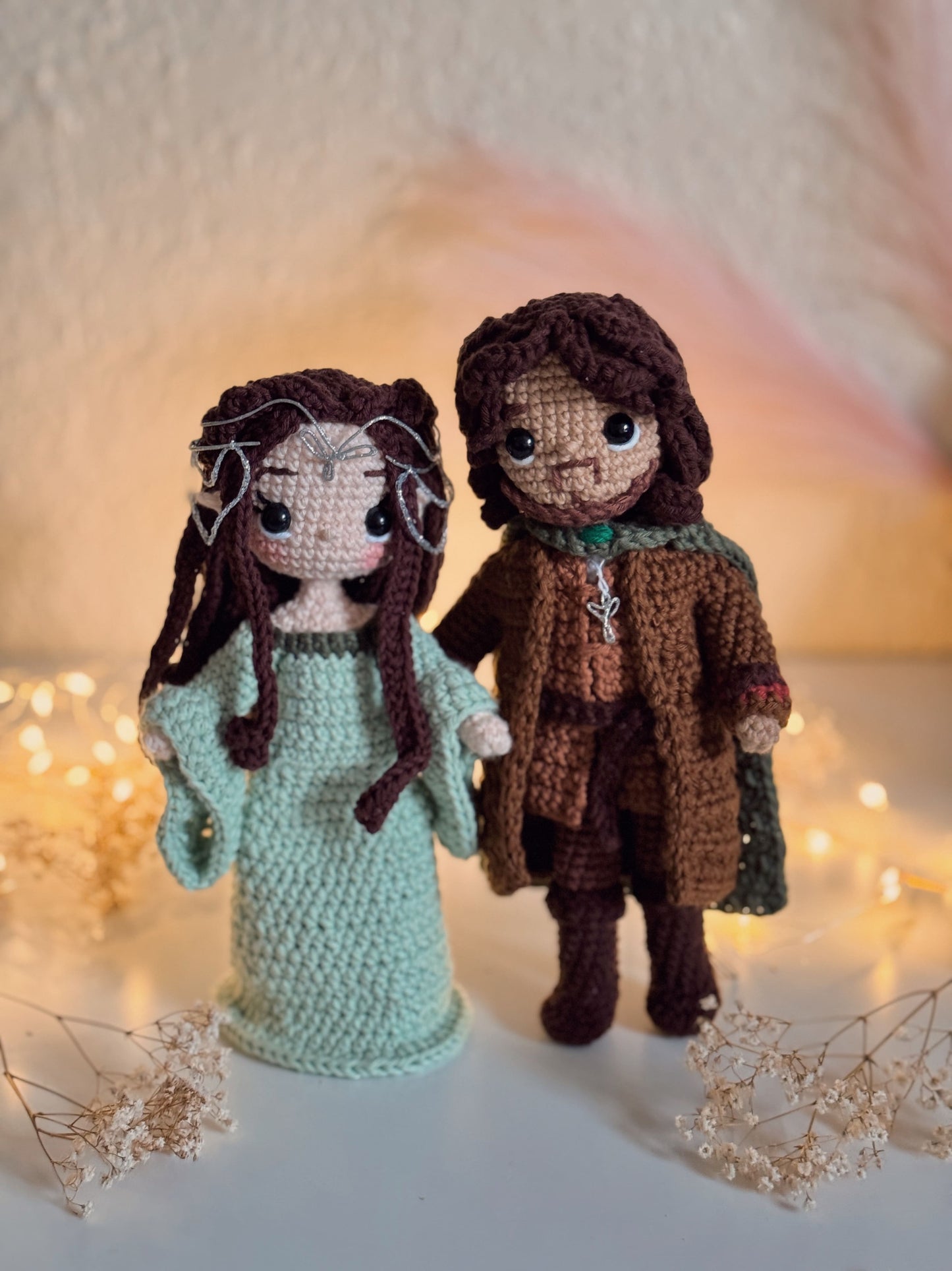 Arwen y Aragorn - Patrón Crochet PDF Español- El Señor de los Anillos
