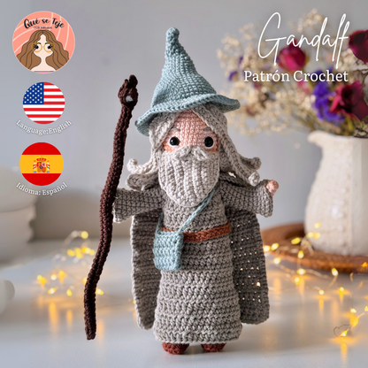 Patrón Crochet Gandalf (El Señor de los Anillos) (PDF)