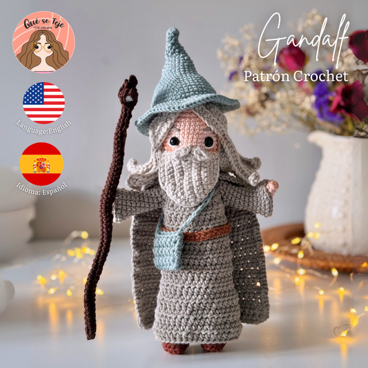 Patrón Crochet Gandalf (El Señor de los Anillos) (PDF)