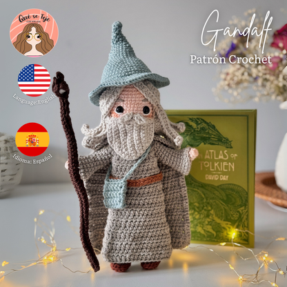 Patrón Crochet Gandalf (El Señor de los Anillos) (PDF)