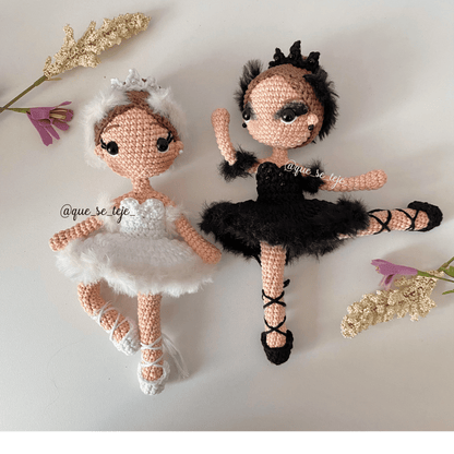 Amigurumi Pattern: Odette and Odile from Swan Lake (PDF)