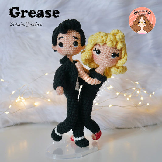  Grease – Sandy & Danny - Crochet Amigurumi Pattern – (PDF)