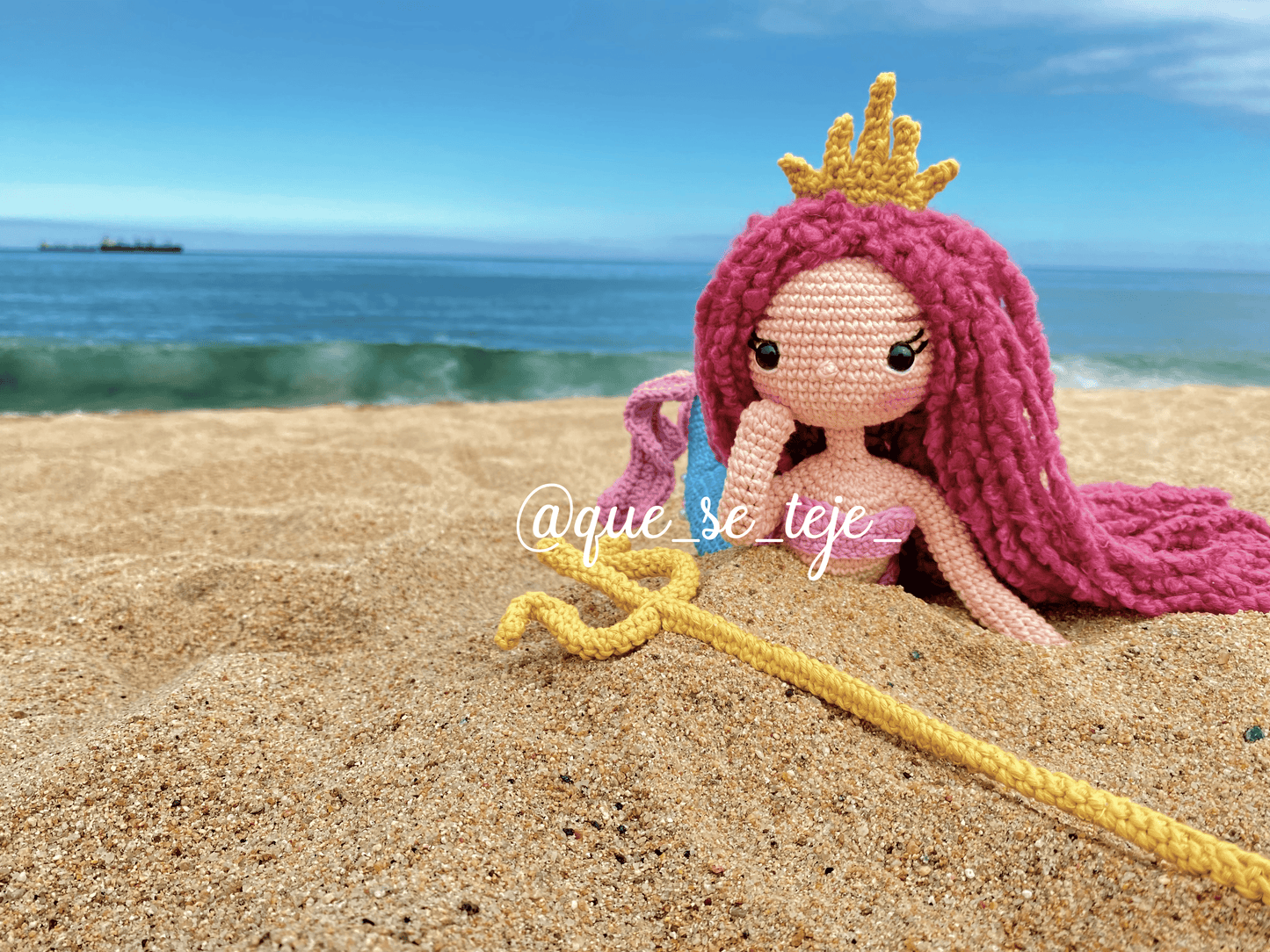Amigurumi Pattern Nerea, Queen of the Sea (PDF) - Crochet