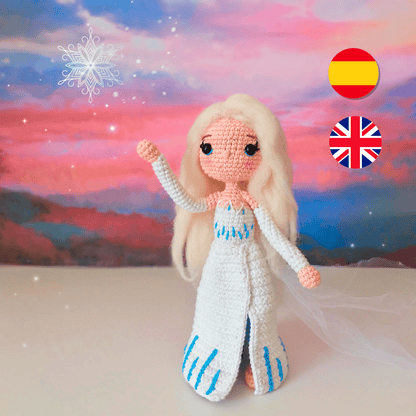 Elsa Amigurumi Pattern (PDF) - Frozen