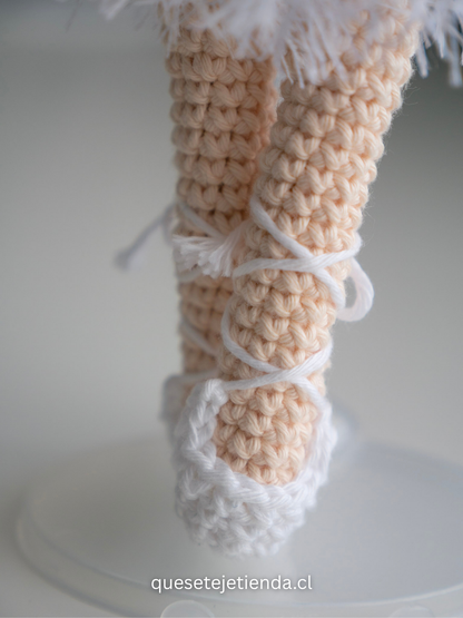 Handmade DOLL White Swan - Ballet Amigurumi Collectible, Odette The Swan Lake