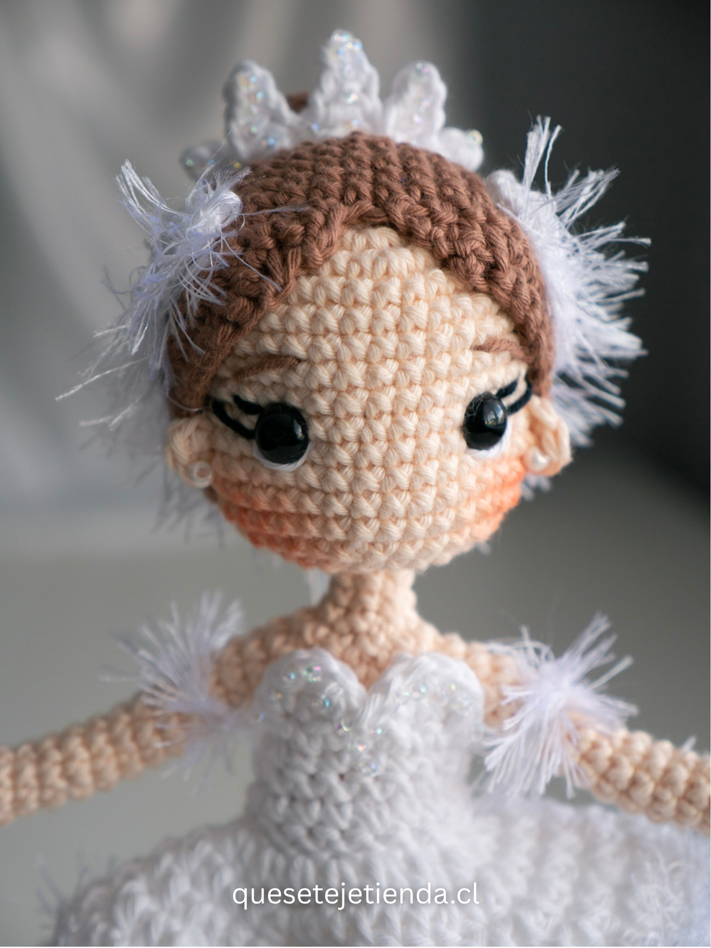 Handmade DOLL White Swan - Ballet Amigurumi Collectible, Odette The Swan Lake