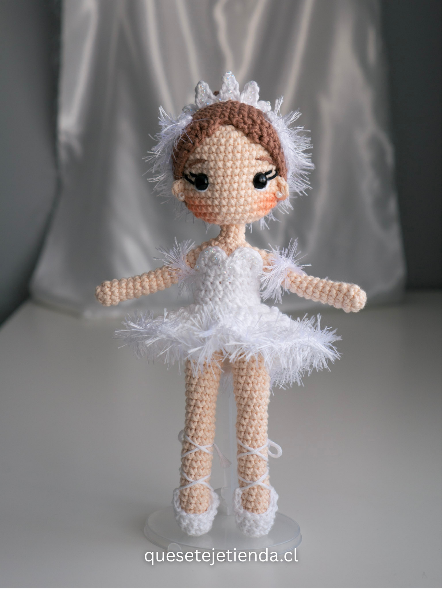 Handmade DOLL White Swan - Ballet Amigurumi Collectible, Odette The Swan Lake