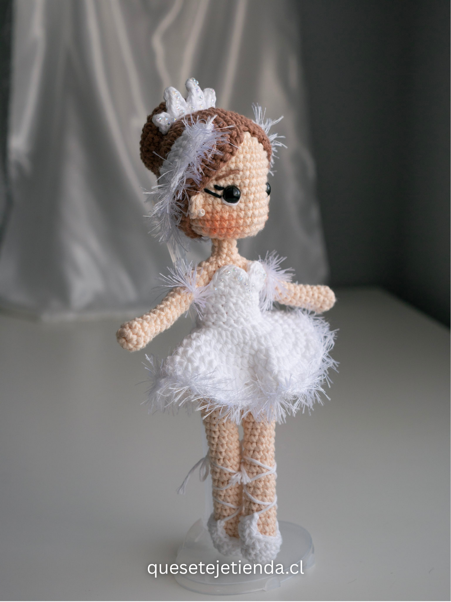 Handmade DOLL White Swan - Ballet Amigurumi Collectible, Odette The Swan Lake