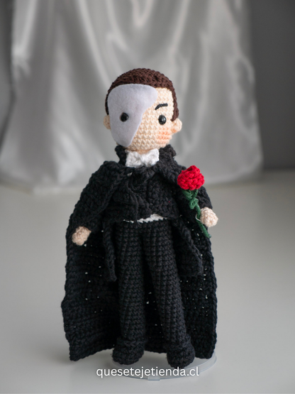 Handmade Crochet Dolls -  The phantom of the Opera - Amigurumi - Christine Daaé, Erik, musical