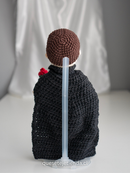 Handmade Crochet Dolls -  The phantom of the Opera - Amigurumi - Christine Daaé, Erik, musical