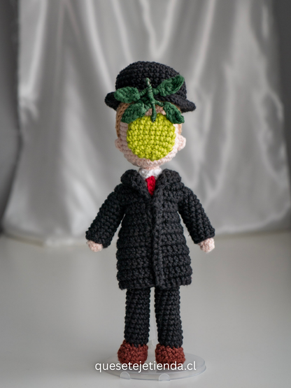 René Magritte – The Son of Man Handmade Amigurumi Doll