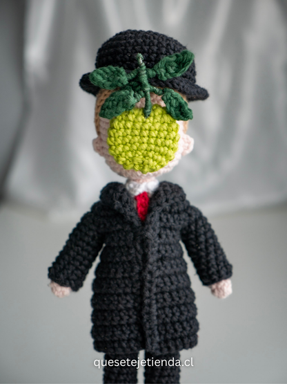 René Magritte – The Son of Man Handmade Amigurumi Doll