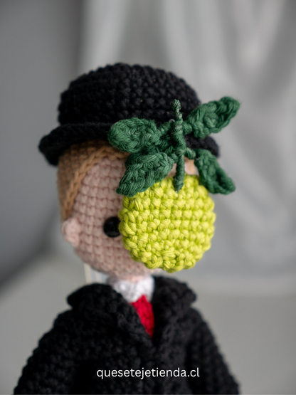 René Magritte – The Son of Man Handmade Amigurumi Doll