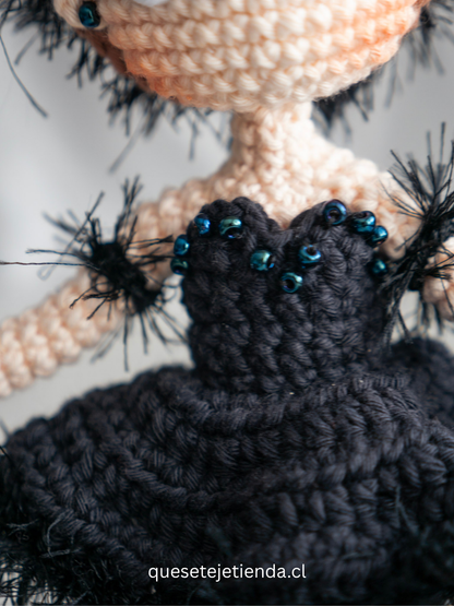 Odile The Swan Lake, Handmade DOLL Black Swan - Ballet Amigurumi Collectible