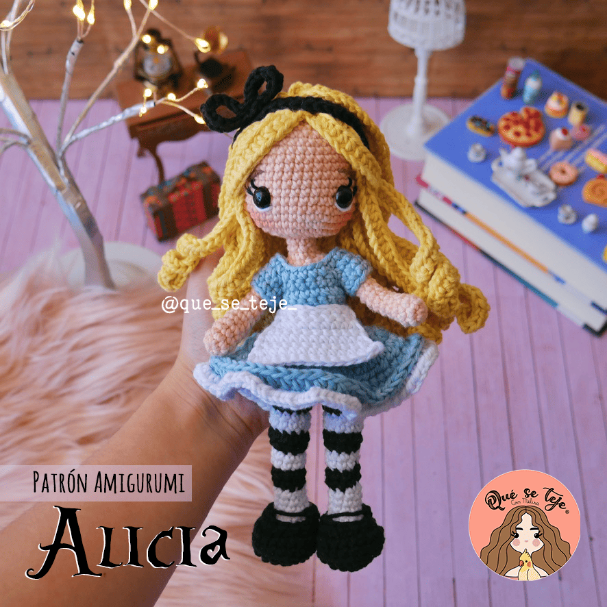 Alice in Wonderland Amigurumi Crochet Pattern (PDF)