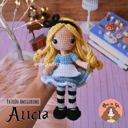 Alice in Wonderland Amigurumi Crochet Pattern (PDF)