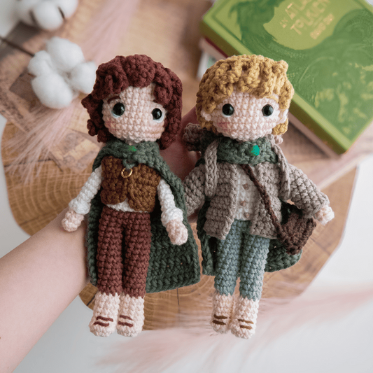 Frodo + Sam – PDF Crochet Amigurumi Pattern - Lord of the Rings