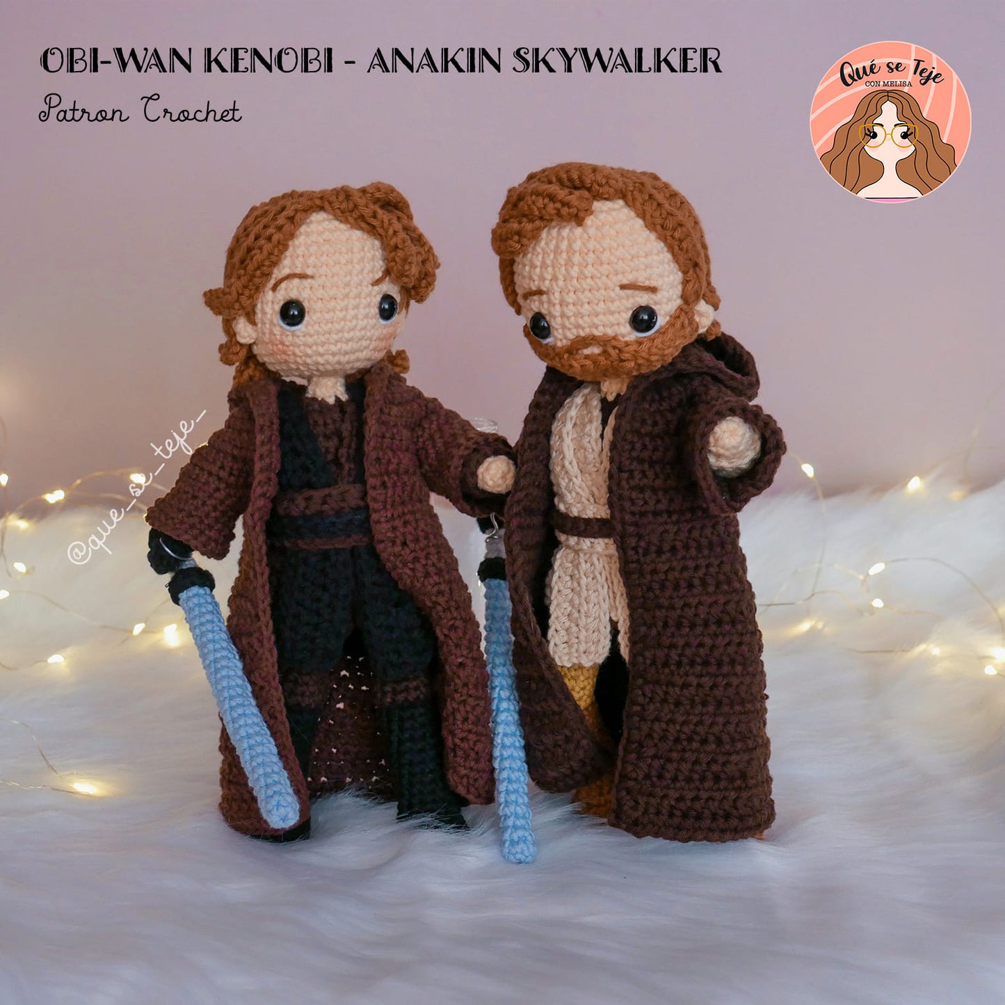  Anakin Skywalker + Obi-Wan Kenobi (PDF) - Crochet Amigurumi Pattern 