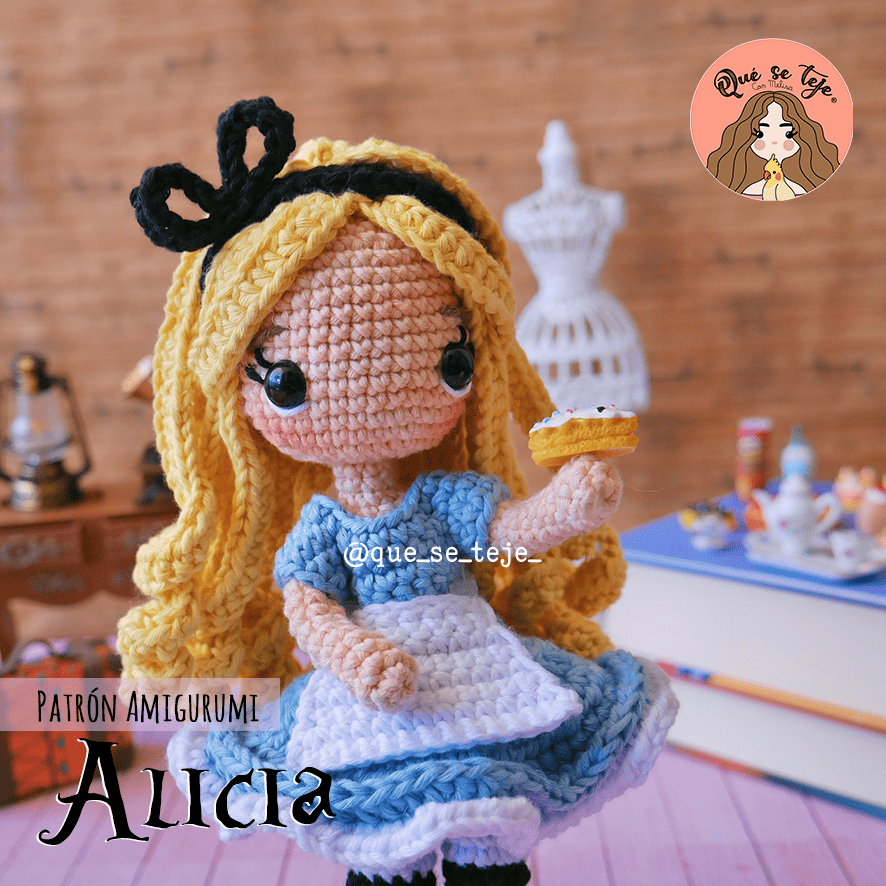 Alice in Wonderland Amigurumi Crochet Pattern (PDF)