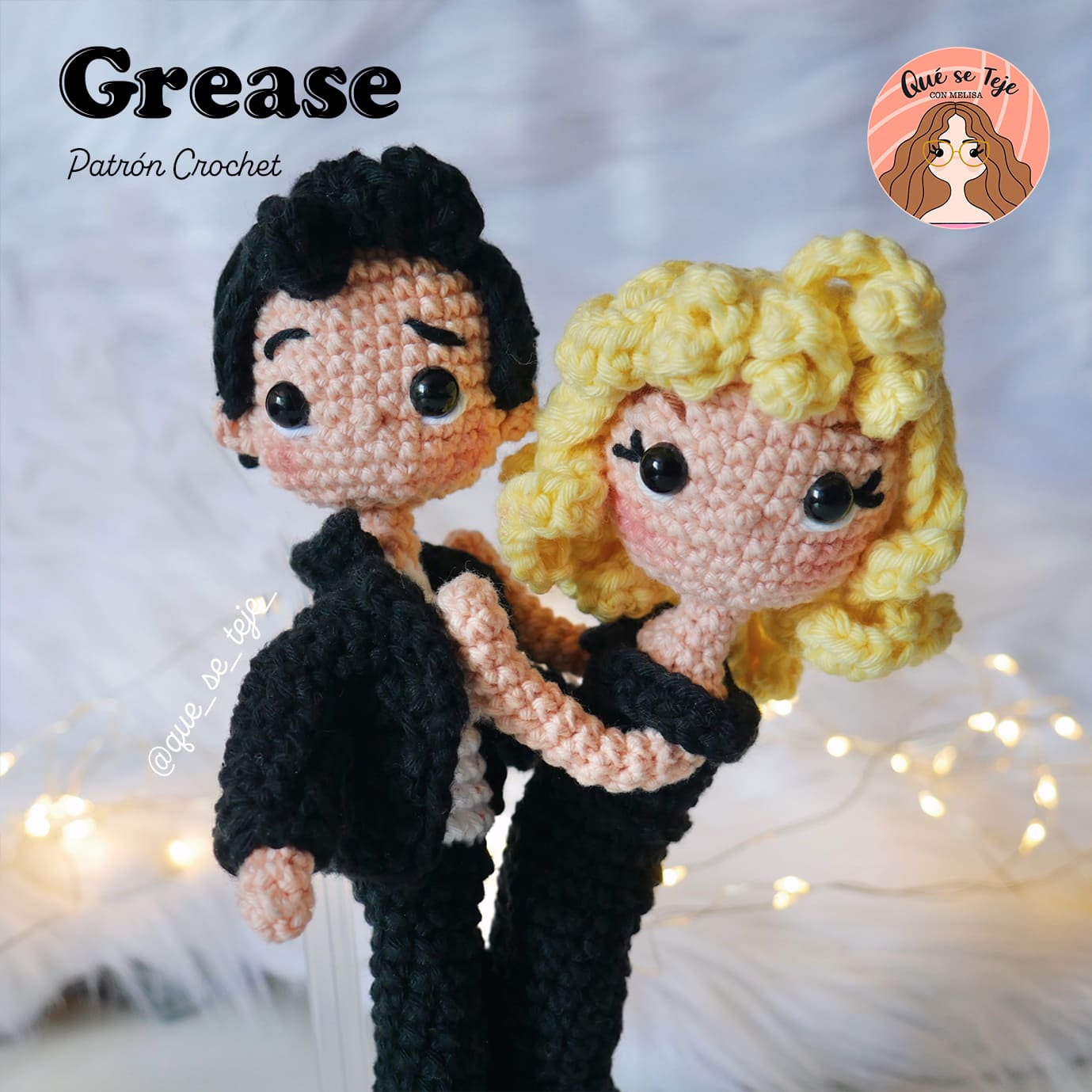  Grease – Sandy & Danny - Crochet Amigurumi Pattern – (PDF)