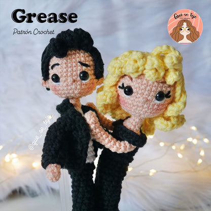  Grease – Sandy & Danny - Crochet Amigurumi Pattern – (PDF)