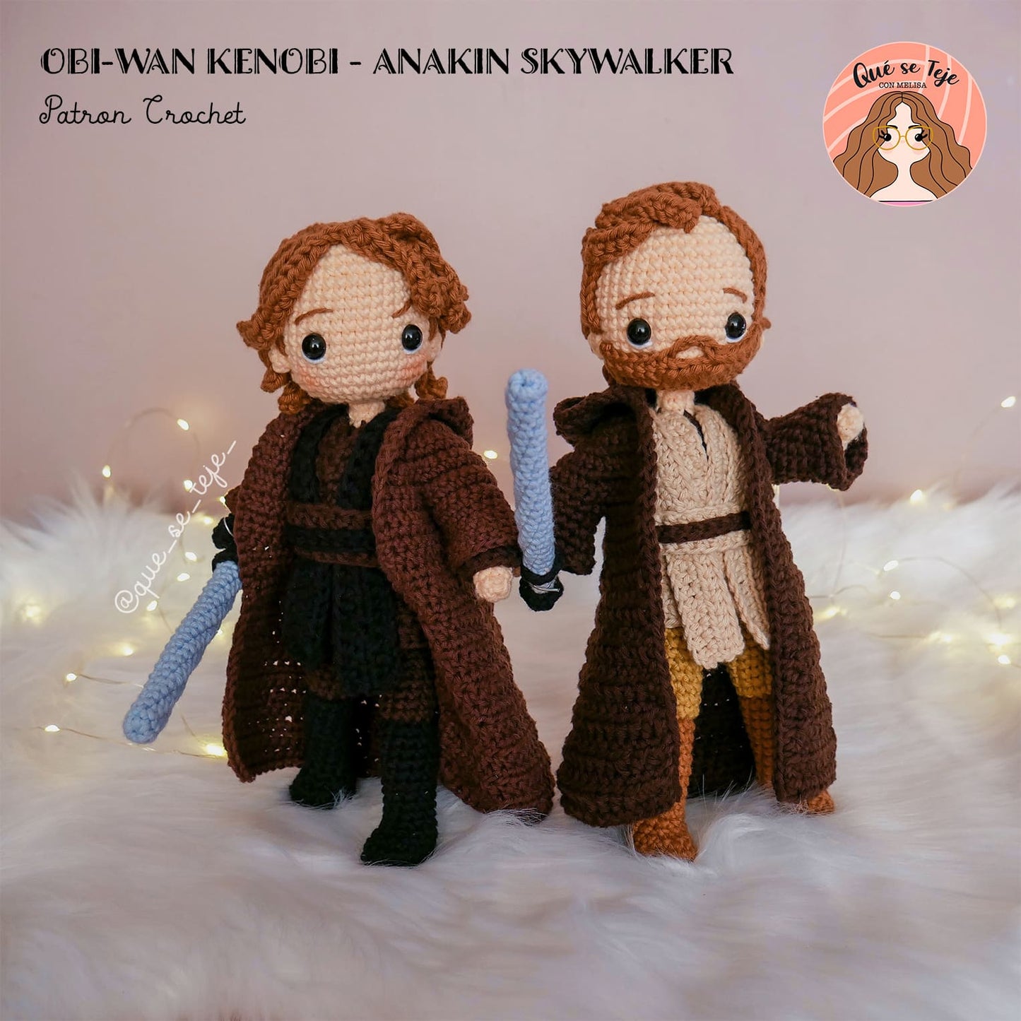  Anakin Skywalker + Obi-Wan Kenobi (PDF) - Crochet Amigurumi Pattern 
